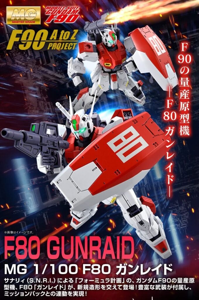 P-Bandai: MG 1/100 F80 Gunraid – Release&nbsp;Info